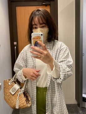 「カコバッグ」｜冷え性のハイジさん（レディース・153cm）の春コーディネート