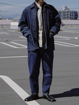 「足袋」｜「アイテム（ジャケット/アウター）」を使った、RY0さん（メンズ・170cm）の冬コーディネート