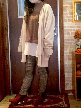 「axes femme（アクシーズファム）のアイテム（ブーツ）」を使った、KOYOMIN☆さん（レディース・158cm）の春コーディネート