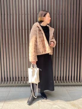 「セットアイテム」｜「アイテム（ブルゾン）」を使った、TANさん（レディース・157cm）の秋コーディネート