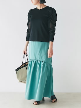 「パワショル」｜「アイテム（その他）」を使った、TANさん（レディース・157cm）の春コーディネート