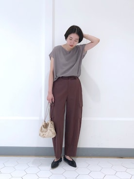 「30代ファッション」｜「アイテム（その他）」を使った、TANさん（レディース・157cm）の夏コーディネート