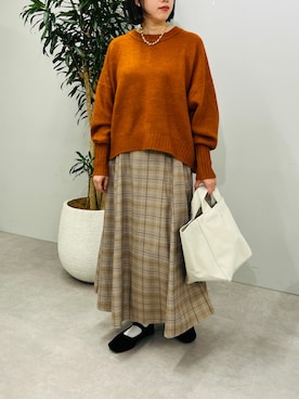 「アンディコール」｜TANさん（レディース・157cm）の秋コーディネート