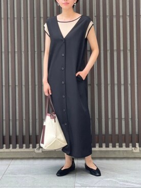 「2wayワンピース」｜「アイテム（その他）」を使った、TANさん（レディース・157cm）の夏コーディネート