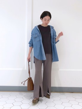 「ミニショルダー」｜「アイテム（その他）」を使った、TANさん（レディース・157cm）の夏コーディネート