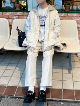 「アイテム（トップス）」を使った、そらさん（メンズ・182cm・30代）の冬コーディネート