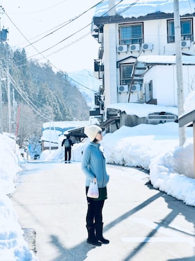 「CA4LA（カシラ）のアイテム」を使った、Michi  Murakamiさん（レディース・170cm）の冬コーディネート