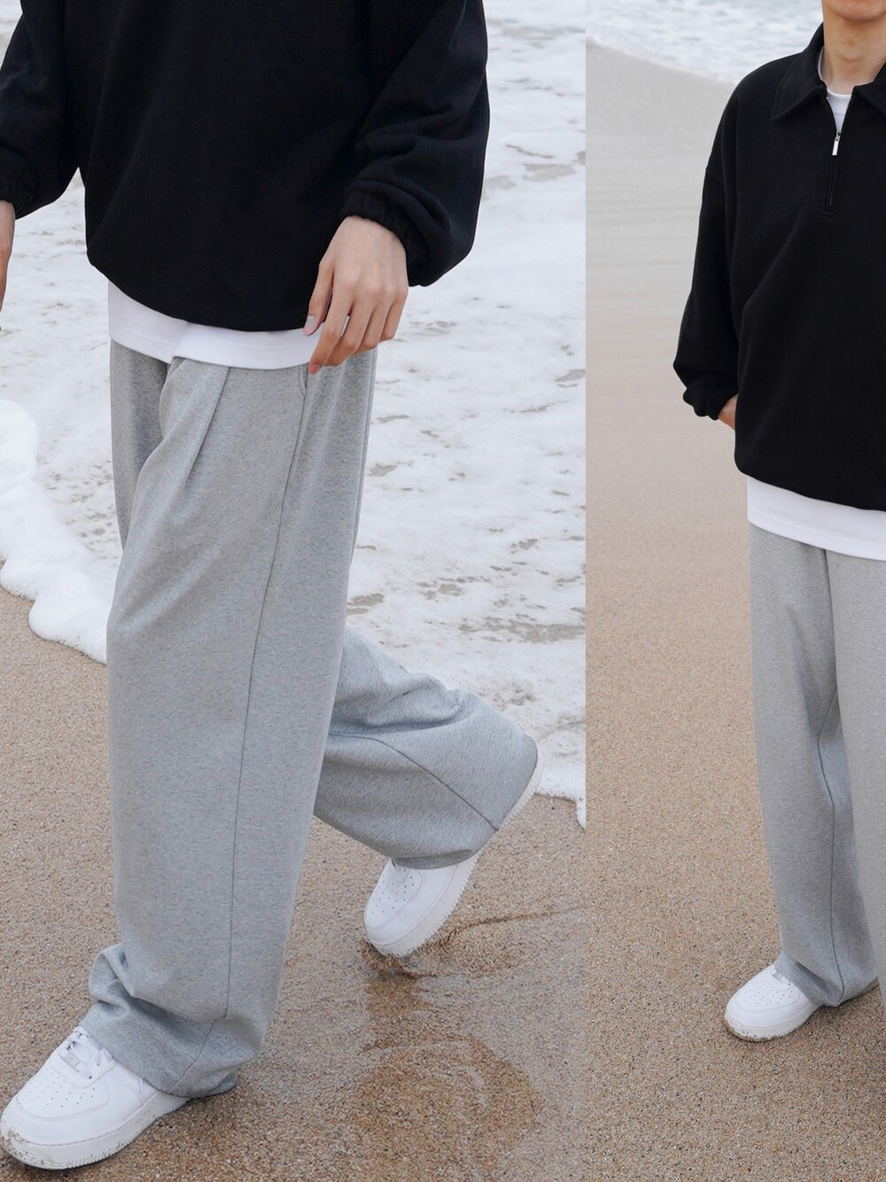 「ig : onece.coのアイテム（パンツ、グレー系）」を使った、ONECEさん（メンズ・181cm）の春コーディネートの1枚目の写真