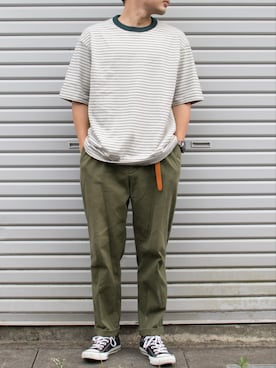 「SEVENDAYS=SUNDAY（セブンデイズサンデイ）のアイテム（パンツ）」を使った、rai.さん（メンズ・160cm）の夏コーディネート