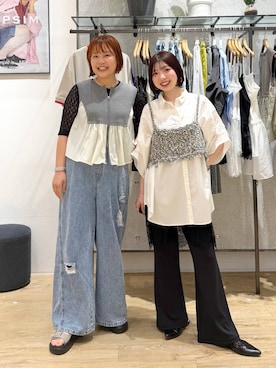 「アイテム（その他トップス）」を使った、kotomiさん（レディース・157cm）の春コーディネート