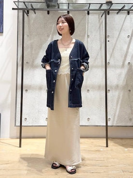 「LEPSIM（レプシィム）のアソートビスチェ　1044015（その他トップス、ホワイト系）」を使った、kotomiさん（レディース・157cm）の夏コーディネート