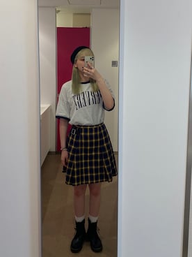 「大学生コーデ」｜「アイテム（ブーツ）」を使った、ミカさん（レディース・157cm）の夏コーディネート