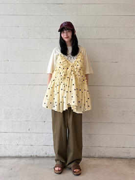 crinkle crinkle crinkle】frill gather volume camisole/フリル
