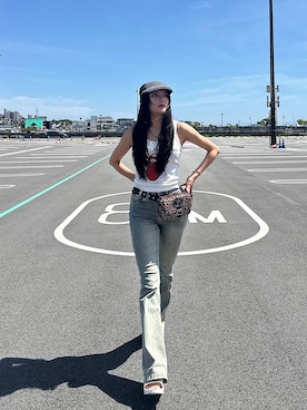 「アイテム（帽子、グレー系）」を使った、LALAさん（レディース・157cm）の秋コーディネート