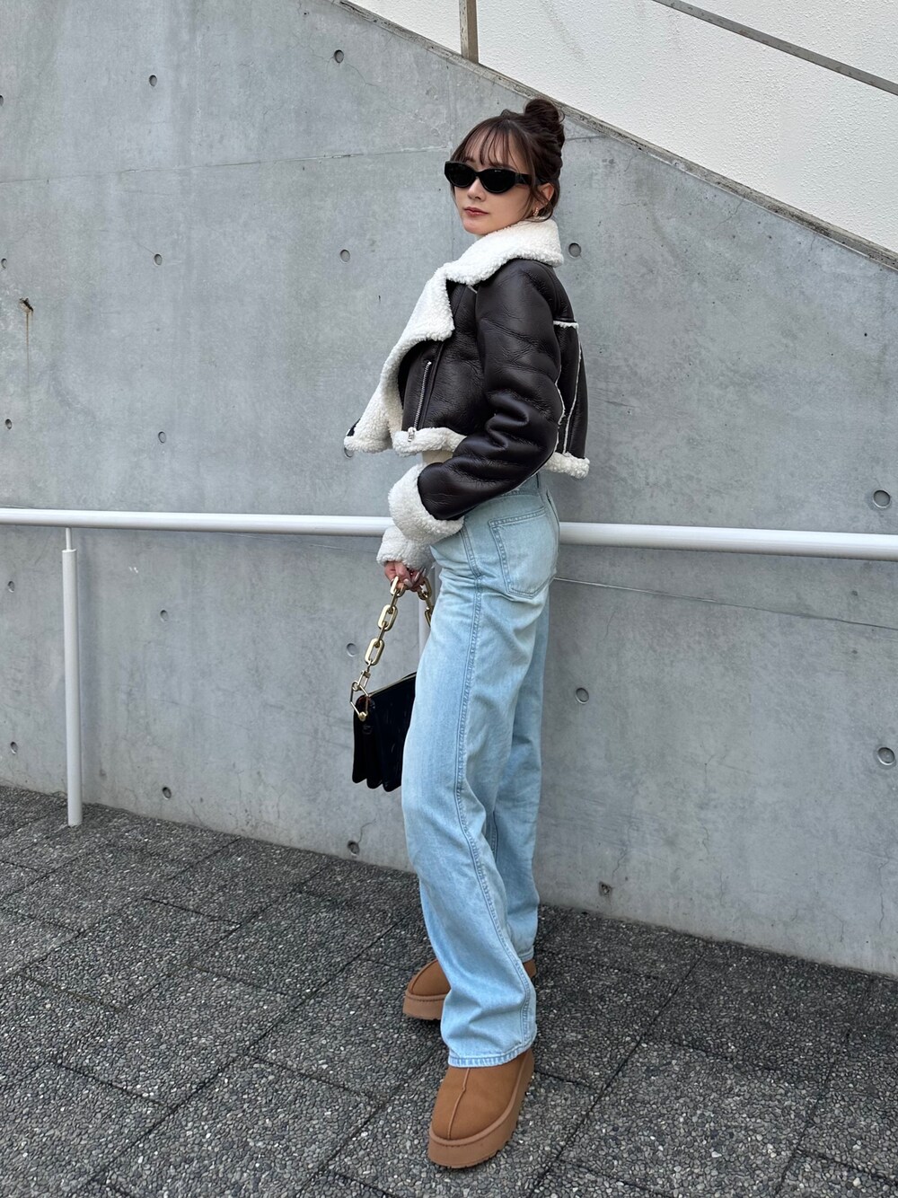 LALA｜carinaのムートンコートを使ったコーディネート - WEAR
