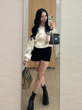 「GYDA（ジェイダ）のアイテム」を使った、LALAさん（レディース・157cm）の秋コーディネート