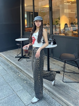「アイテム（Tシャツ/カットソー）」を使った、LALAさん（レディース・157cm）の夏コーディネート
