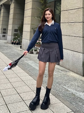 「BEIDELLI（ベイデリー）のアイテム」を使った、LALAさん（レディース・157cm）の春コーディネート