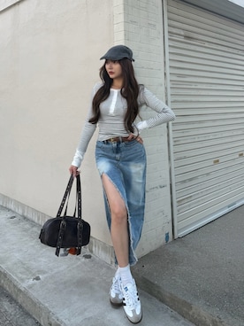 「almo（アルモ）のアイテム」を使った、LALAさん（レディース・157cm）の夏コーディネート