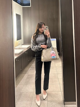 「アイテム（パンプス）」を使った、LALAさん（レディース・157cm）の秋コーディネート