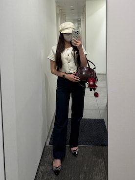 「GENERAL IDEA（ジェネラルアイデア）のアイテム」を使った、LALAさん（レディース・157cm）の春コーディネート