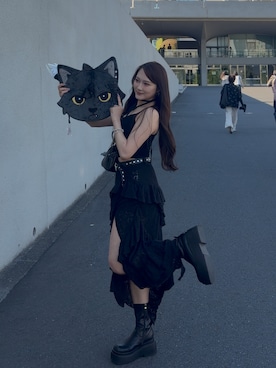「me+em select（ミームセレクト）のアイテム」を使った、LALAさん（レディース・157cm）の夏コーディネート