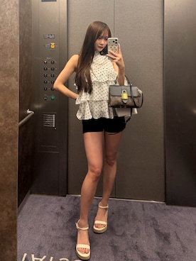 「LOUIS VUITTON（ルイヴィトン）のアイテム（バッグ）」を使った、LALAさん（レディース・157cm）の夏コーディネート