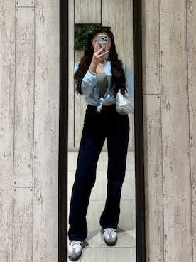 「me+em select（ミームセレクト）のアイテム」を使った、LALAさん（レディース・157cm）の春コーディネート