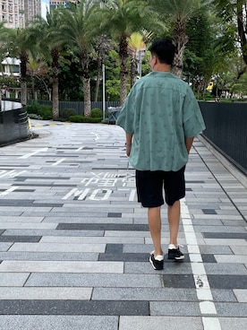 「VISVIM（ビズビム）のアイテム（トップス）」を使った、omiさん（メンズ・175cm）の夏コーディネート