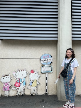 「FILA（フィラ）のアイテム」を使った、Lala さん（レディース・167cm）の春コーディネート