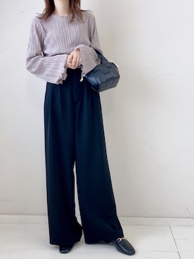 「メロートップス」｜「アイテム（ハンドバッグ）」を使った、BLUEEASTさん（レディース・160cm）の夏コーディネート