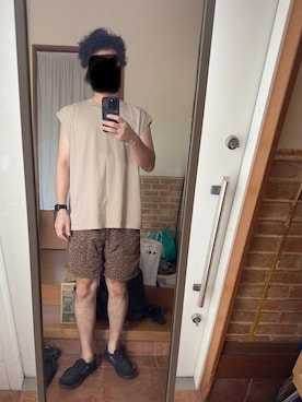 「KEEN（キーン）のアイテム（サンダル、ブラック系）」を使った、ryuさん（メンズ・182cm）の秋コーディネート