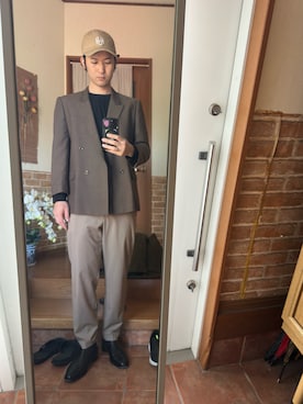 「アイテム（スーツセット）」を使った、ryuさん（メンズ・182cm）の冬コーディネート