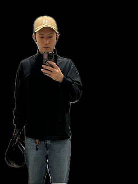 「アイテム（デニムパンツ）」を使った、ryuさん（メンズ・182cm・30代）の秋コーディネート