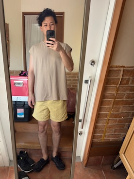 「アイテム（サンダル）」を使った、ryuさん（メンズ・182cm・30代）の夏コーディネート