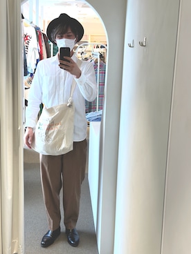 「Trading Post（トレーディングポスト）のアイテム（ブーツ）」を使った、ryuさん（メンズ・181cm）の春コーディネート
