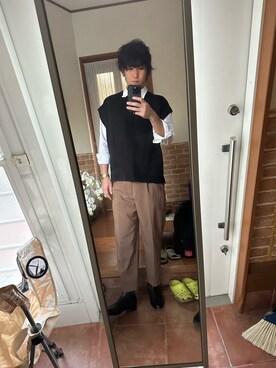 「Trading Post（トレーディングポスト）のアイテム（ブーツ）」を使った、ryuさん（メンズ・181cm）の秋コーディネート