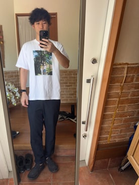 「アイテム（サンダル）」を使った、ryuさん（メンズ・182cm・30代）の秋コーディネート