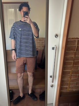 「アイテム（スリッポン）」を使った、ryuさん（メンズ・182cm）の夏コーディネート