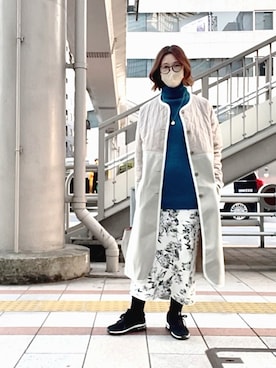 「rienda（リエンダ）のアイテム」を使った、園崎未恵 Sonozaki Mieさん（レディース・155cm）の冬コーディネート