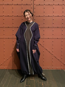 「アイテム（チョーカー）」を使った、園崎未恵 Sonozaki Mieさん（レディース・155cm）の秋コーディネート