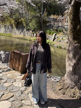 「AULENTTI（オウレンティ）のアイテム」を使った、amingoさん（レディース・162cm）の春コーディネート