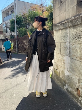 「CONVERSE（コンバース）の＜CONVERSE＞ALL STAR US COLORS ハイカット/スニーカー（スニーカー）」を使った、amingoさん（レディース・162cm）の春コーディネート