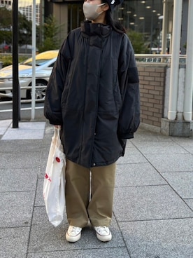 「CPCM（シーピーシーエム）のアイテム（その他アウター）」を使った、amingoさん（レディース・162cm）の冬コーディネート