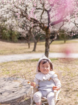 「赤ちゃん」｜「アイテム（オールインワン・サロペット）」を使った、ぽんきちさん☆さん（キッズ・80cm）の春コーディネート