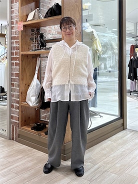 「アイテム（メガネ、その他）」を使った、meme さん（レディース・157cm）の秋コーディネート