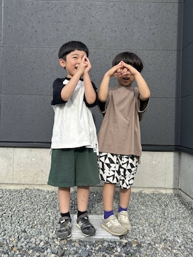 meme さん(キッズ・109cm)の夏コーディネート