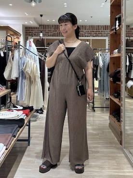 「Me%（ミィパーセント）のアイテム」を使った、meme さん（レディース・157cm）の夏コーディネート