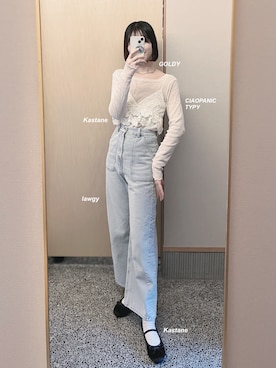 𝘬𝘺さん(レディース・163cm)の春コーディネート