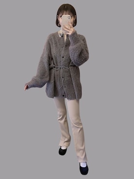 「SVEC（シュベック）のアイテム（シューズ）」を使った、𝘬𝘺さん（レディース・163cm）の冬コーディネート